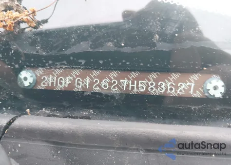 2007 Honda Civic Lx из США, поврежденный, VIN 2HGFG12627H583627